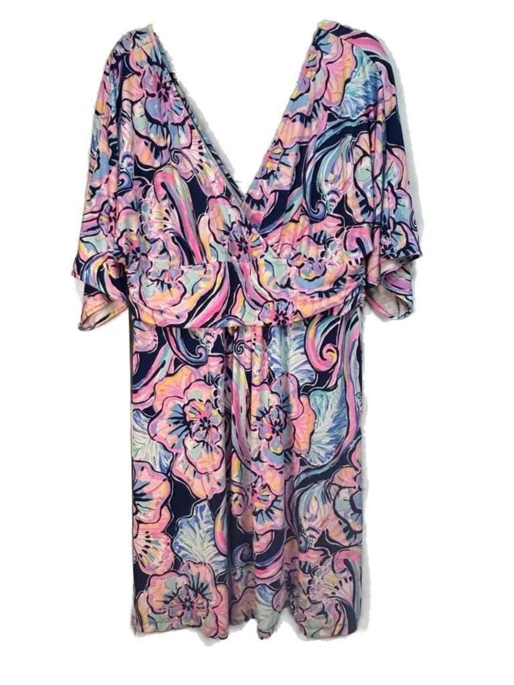 Lilly Pulitzer Del Lago Printed Flounce Dress Size XL - Picture 3 of 12
